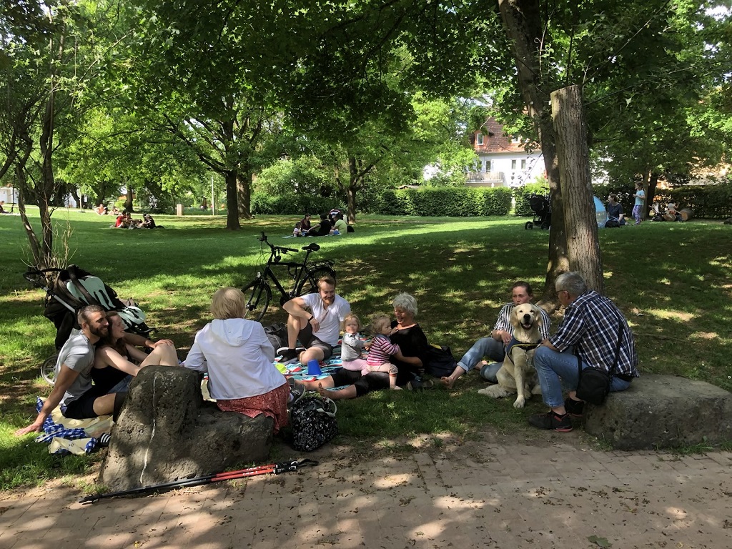 zum Kennenlernen - Picknick im North Hampton Park -
