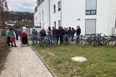 Housing-Action-Days - Halt der Fahrraddemo für bezahlbare Mieten im März 2023